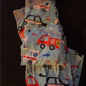 Little Sleepies Emergency Vehicle Pajama Set - Blue and Red